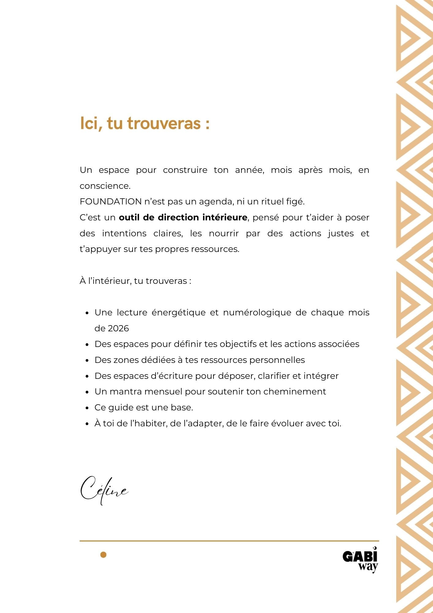 FOUNDATION - Construire son année 2026, mois après mois.